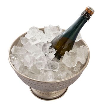 Refroidisseur de bouteilles refroidisseur de vin métal ø 29 cm refroidisseur de champagne rond argent or refroidisseur de glace refroidisseur de champagne 7