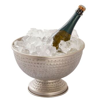 Refroidisseur de bouteilles refroidisseur de vin métal ø 29 cm refroidisseur de champagne rond argent or refroidisseur de glace refroidisseur de champagne 8