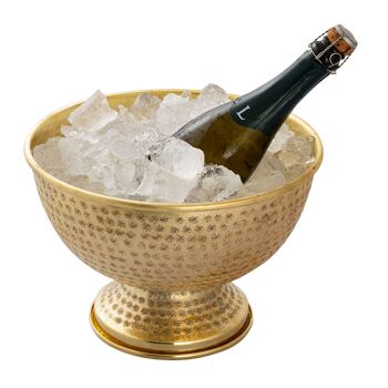 Refroidisseur de bouteilles refroidisseur de vin métal ø 29 cm refroidisseur de champagne rond argent or refroidisseur de glace refroidisseur de champagne 11