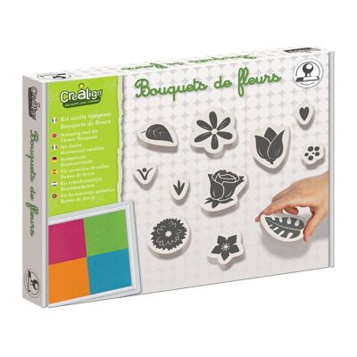 Kit outils tampons "Bouquet de fleurs"