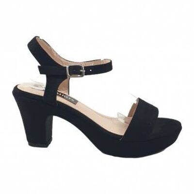 Women's Party Heel Sandal Box - black