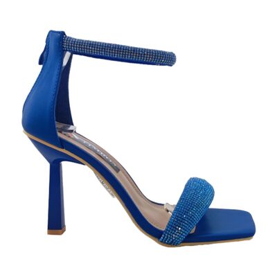 Boîte à sandales à talons pour femmes - Bleu