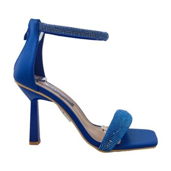 Boîte à sandales à talons pour femmes - Bleu 1