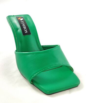 Sabot Femme Box Heel - Vert 2 1