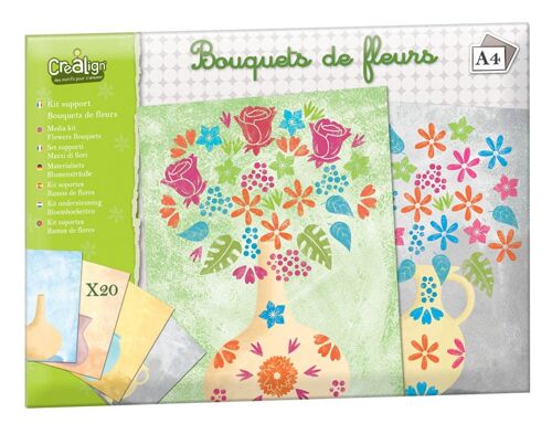 Kit supports Feuilles "Bouquet de fleurs"