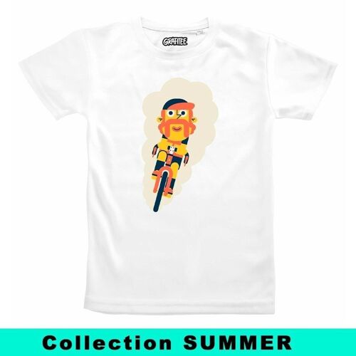 T-shirt Cycliste Hipster