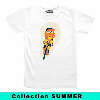 T-shirt Cycliste Hipster 1