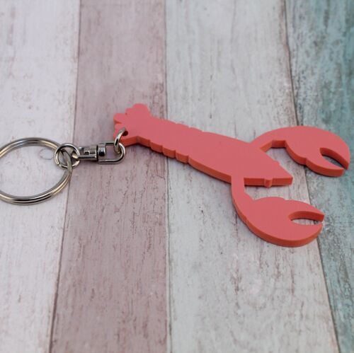 You're My Lobster Keyring - Coral