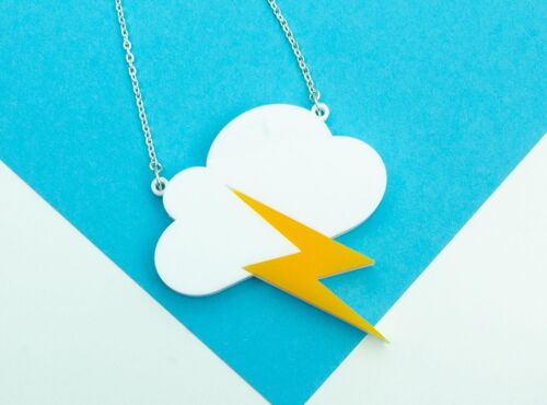 Storm Cloud Necklace - White