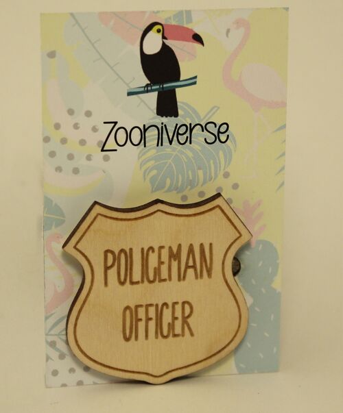 Police Man Officer Pin Badge