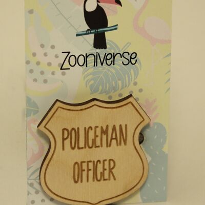 Distintivo di pin dell'ufficiale di polizia