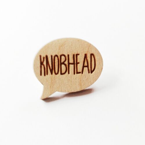 Knobhead Pin Badge
