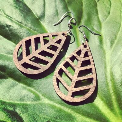 Walnut Drop Earrings