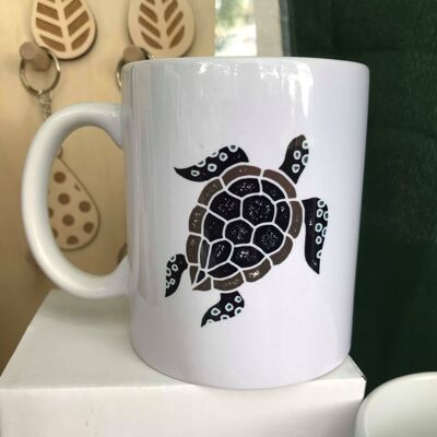 Tasse en céramique de tortue de mer