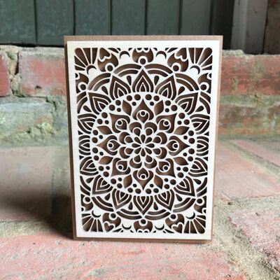 Mandala Geometric Greetings Card