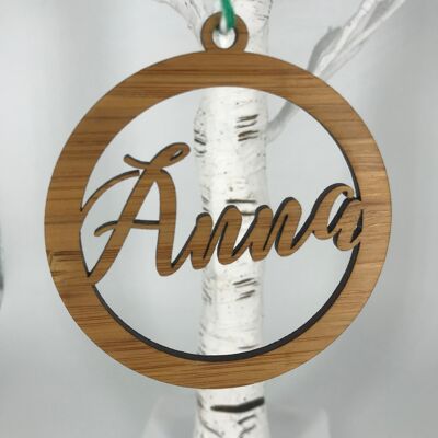 Personalised Cut Out Name Decoration - Bamboo