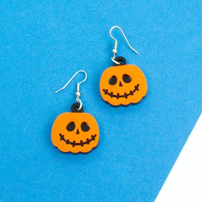 Boucles d'oreilles citrouille