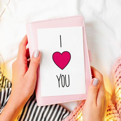 I Heart You Greetings Card