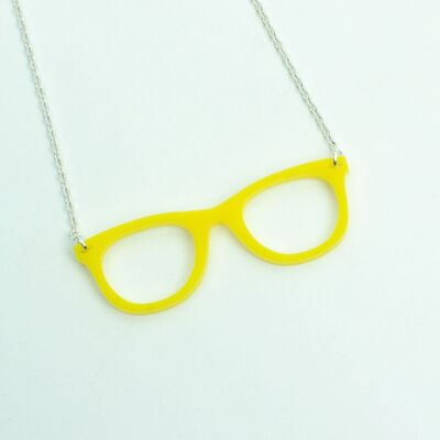 Collar Geek Gafas - Amarillo Canario