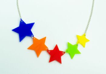 Collier étoile multicolore 3