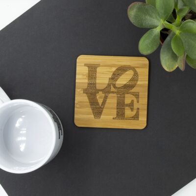 Engraved Love Coaster