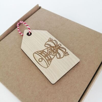 Wooden Gift Tag - Bell