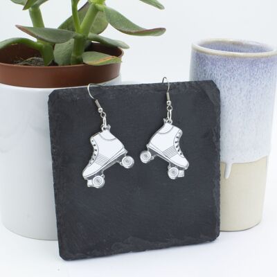 Rollerskate Earrings - Silver