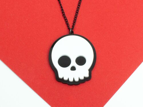 Abstract Skull Necklace