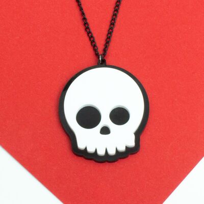 Abstract Skull Necklace