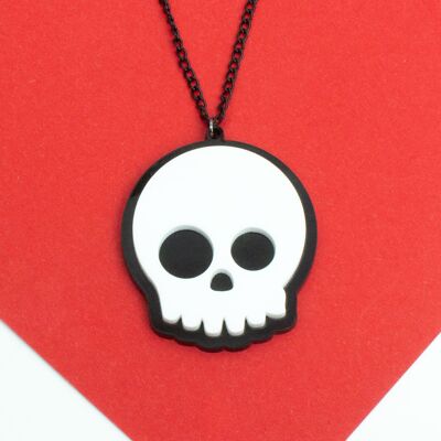 Abstract Skull Necklace