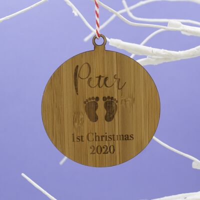Baby first Christmas, personalised Christmas Decoration