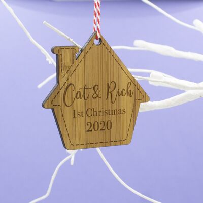 Couples first Christmas Hanging Christmas tree Ornament