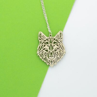 Geometric Animal Necklaces - Wolf