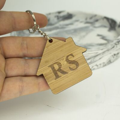 Initial House Keyring