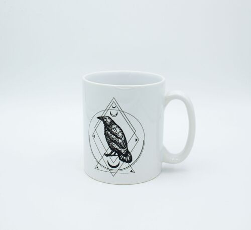 Gothic Crow ceramic mug