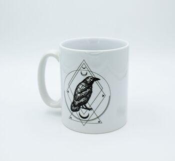 Mug en céramique Corbeau Gothique 2