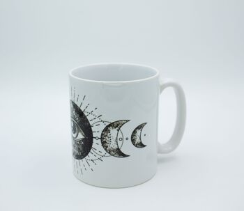 Tasse en céramique œil et lune qui voit tout 2