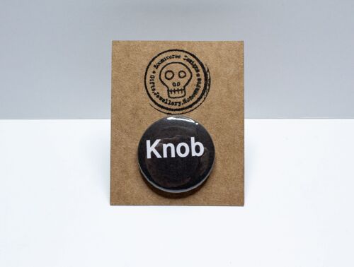 Knob 25mm Button Badge