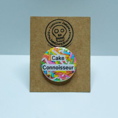 Cake Connoisseur 25mm Button Badge