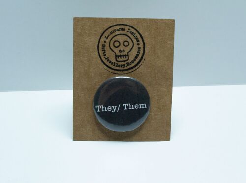 They/ Them 25mm Button Badge
