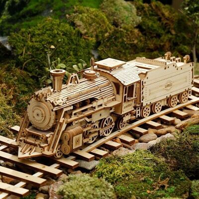 3D Wooden Scale Model Vehicle Prime Steam Express