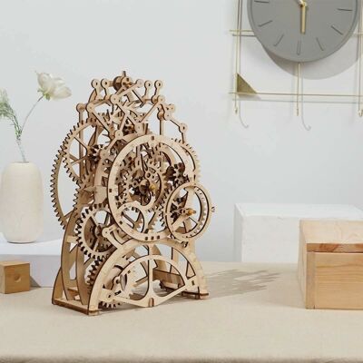 3D Wooden Pendulum Clock Puzzle