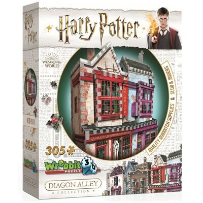 3D Harry Potter Puzzle - Diagon Alley: Quidditch Supplies & Slug & Jiggers