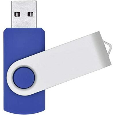 32GB Swivel USB Memory Stick from STC - Blue