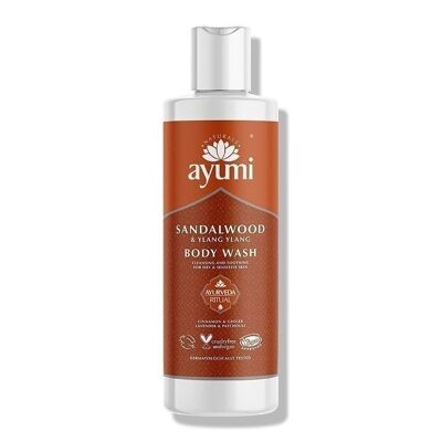 Ayumi Nettoyant pour le corps au bois de santal et à l'ylang-ylang 250 ml