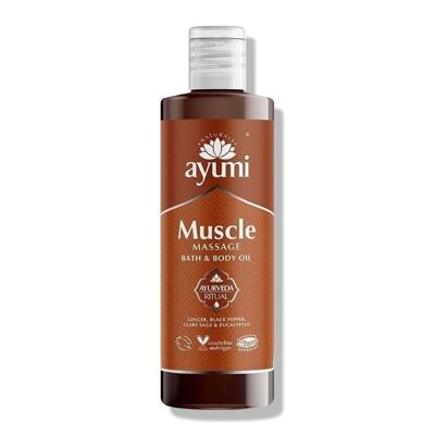 Bagno per massaggio muscolare e olio per il corpo Ayumi 250 ml