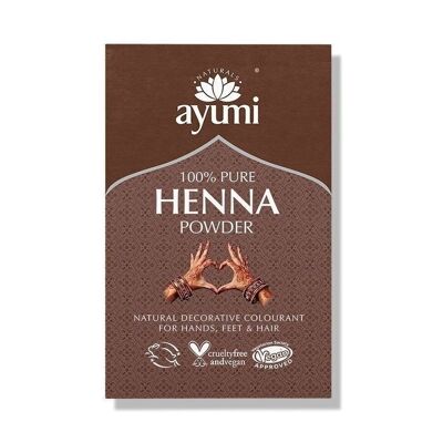 Polvere di henné puro (Mendhi) Ayumi 100 g