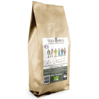 Cafe bio en grains La Signature - 1 kg