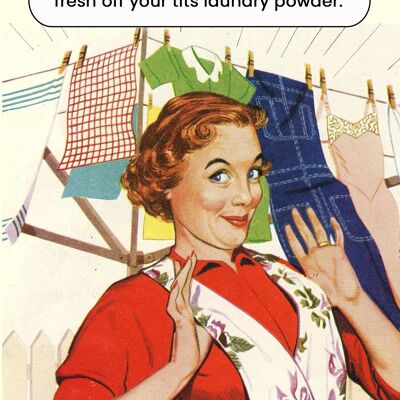 Laundry Powder Birthday Card