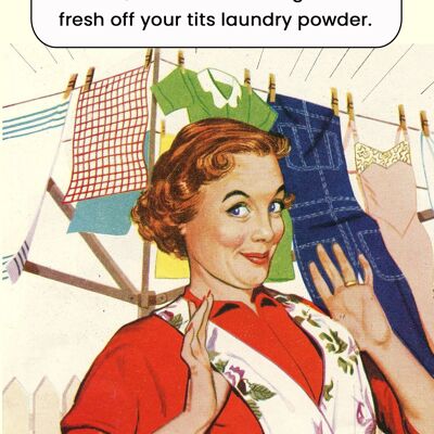 Laundry Powder Birthday Card